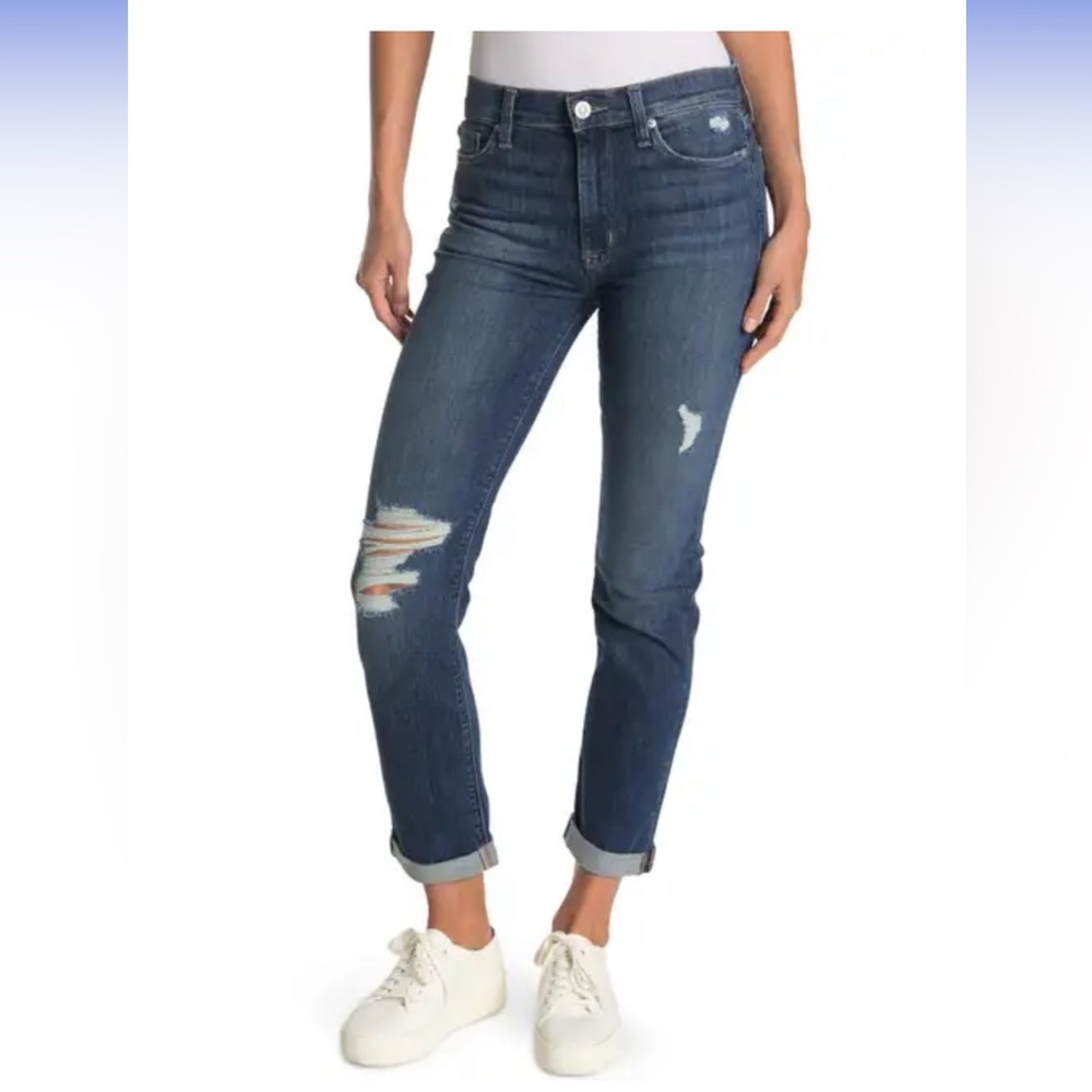 Hudson jeans high rise straight crop size 24
